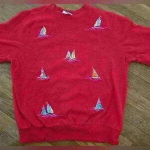Vintage Bonworth Stitched Sailboat Top